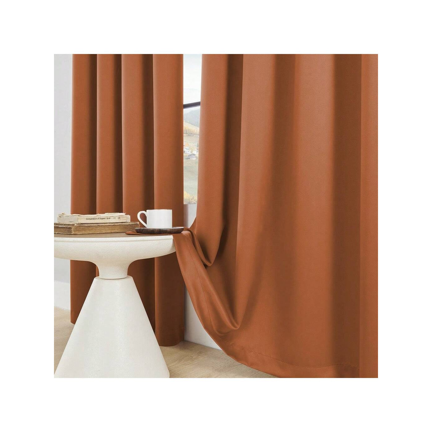 2-Pack 3-Panel Room Divider Privacy Blackout Panels - Blackout Curtains with Grommet Top, Heavy-Duty Fabric for Office, Bedroom, - Modern Classic Partition Screen, Easy Installation & Maintenance (No)