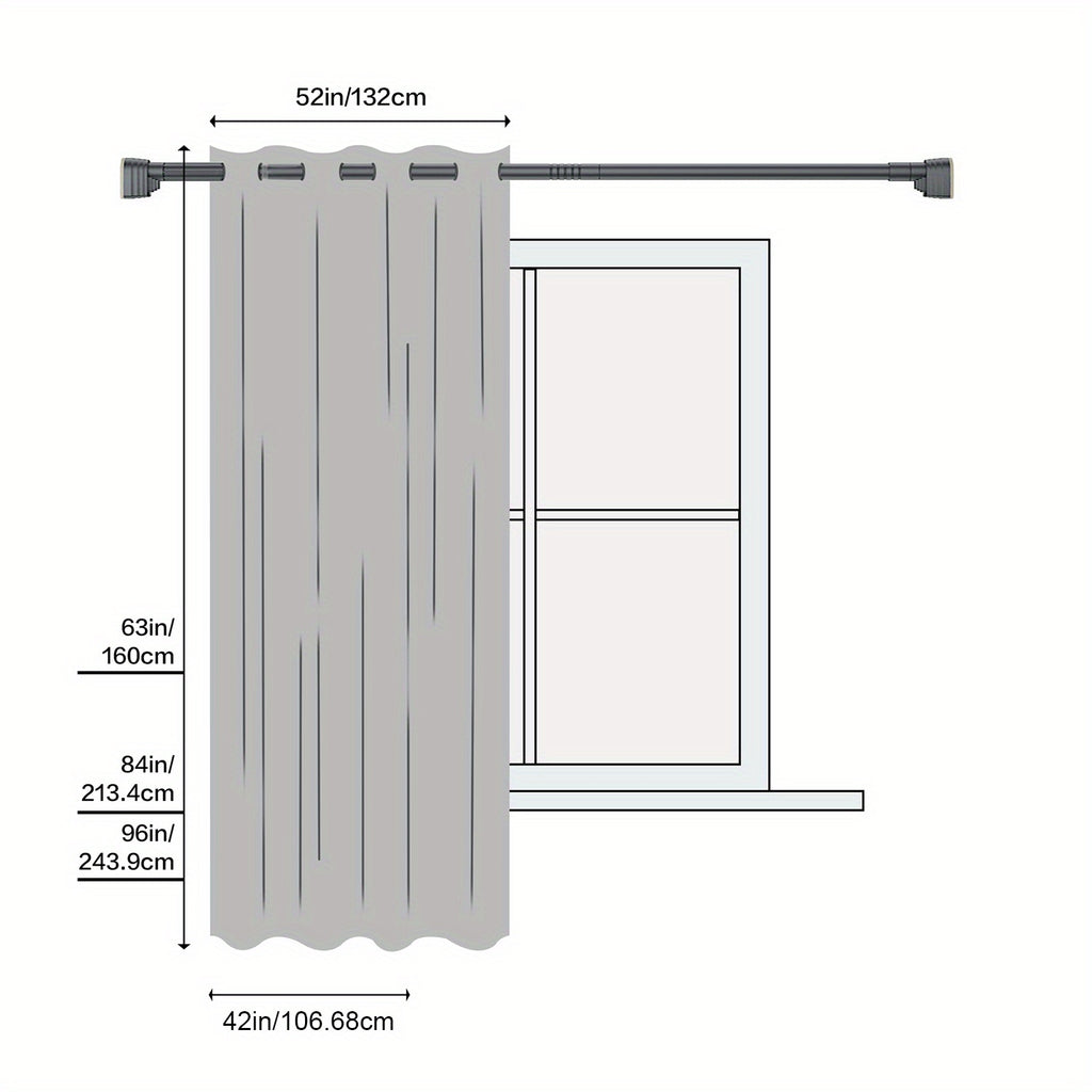 4 Panels 100% Blackout Window Curtains Full Light Blocking Drapes with Black Liner Soft Brushed Fabric Thermal Insulated Draperies for Living Room Bedroom Kitchen Dining Room