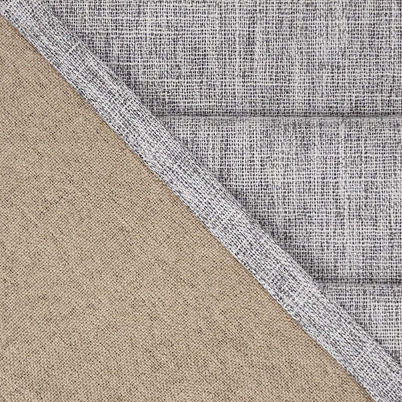 2 Panels Linen Texture 100% Blackout Curtains with Grommet Top - Thermal Insulated, Noise Reducing Full Privacy Drapes for Bedroom And Living Room