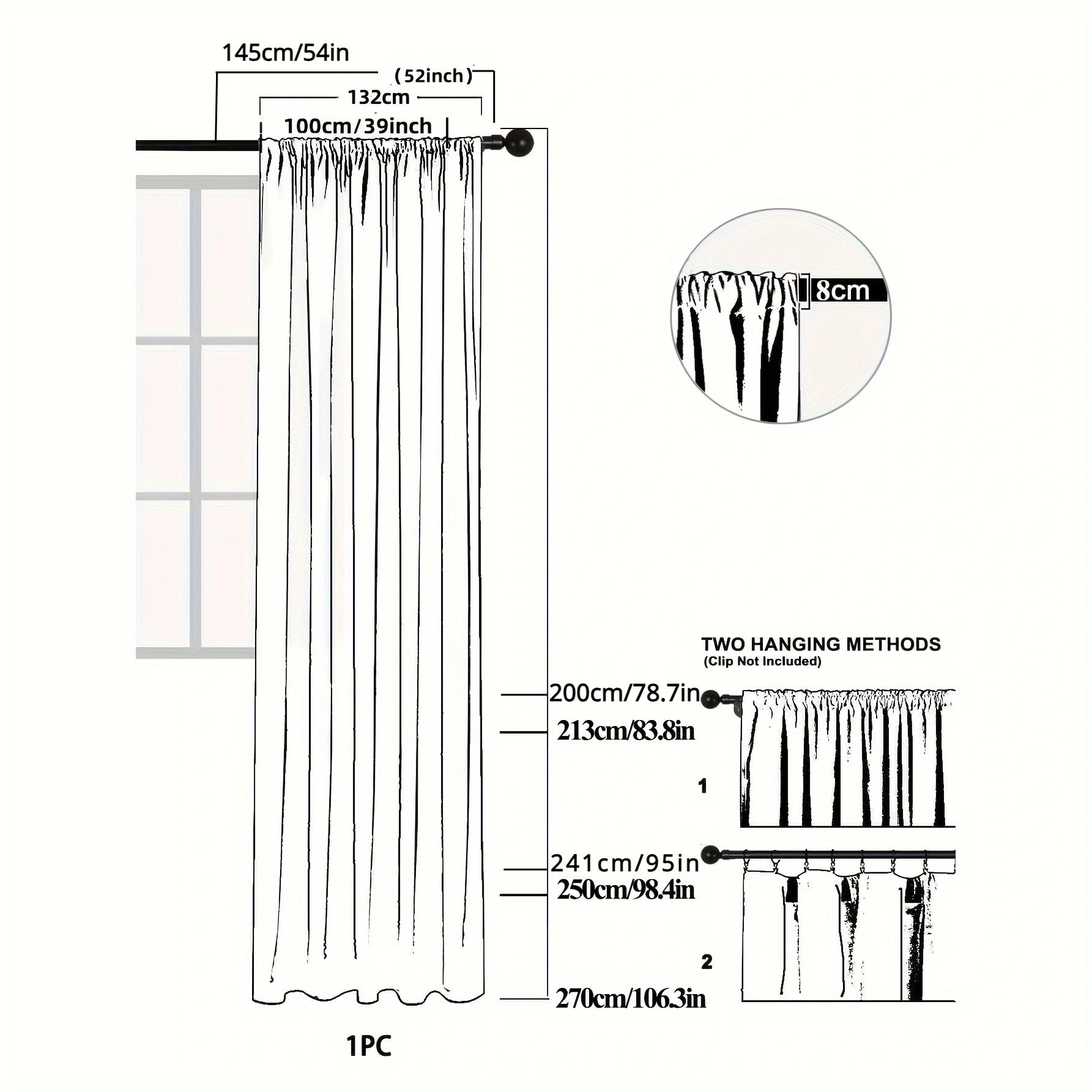 2pcs French Style High-end Luxury Blackout Sunshade Curtain for Living Room and Bedroom
