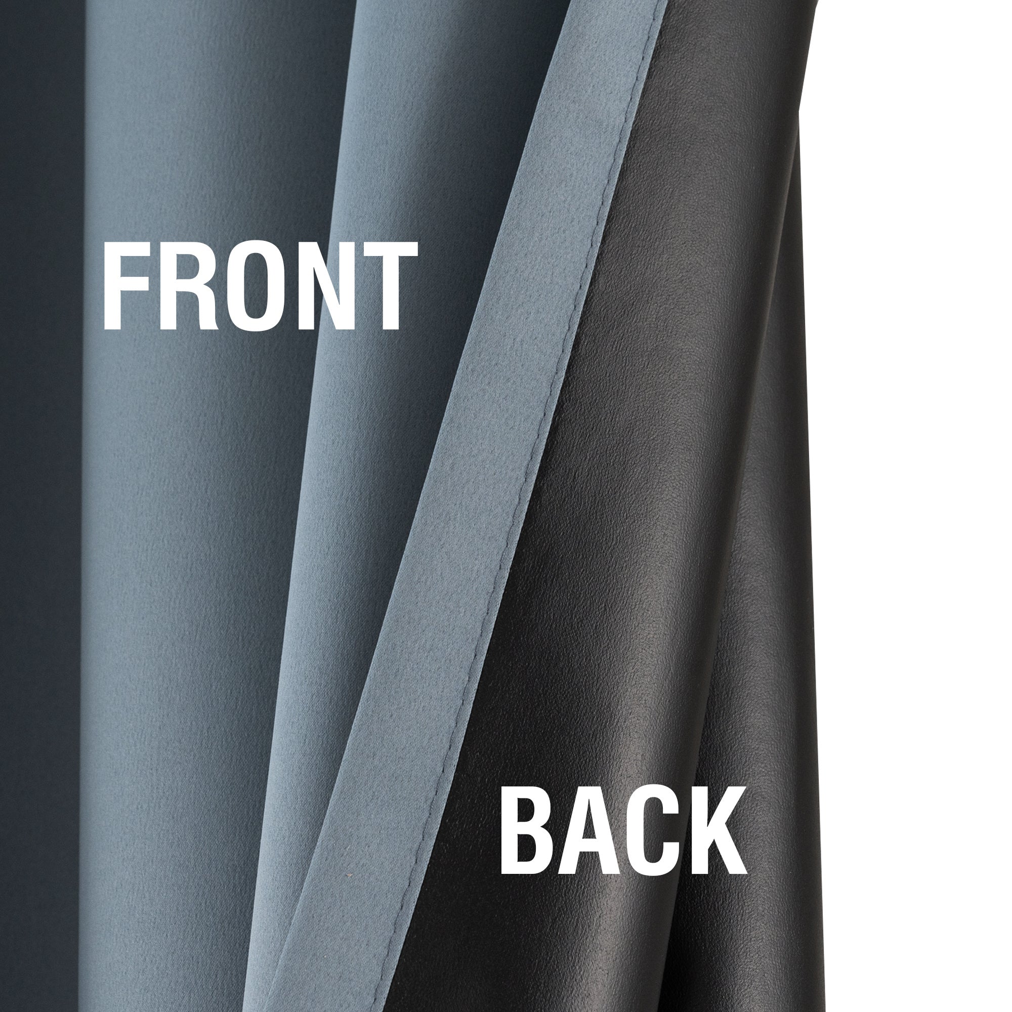 4 Panels 100% Blackout Window Curtains Full Light Blocking Drapes with Black Liner Soft Brushed Fabric Thermal Insulated Draperies for Living Room Bedroom Kitchen Dining Room