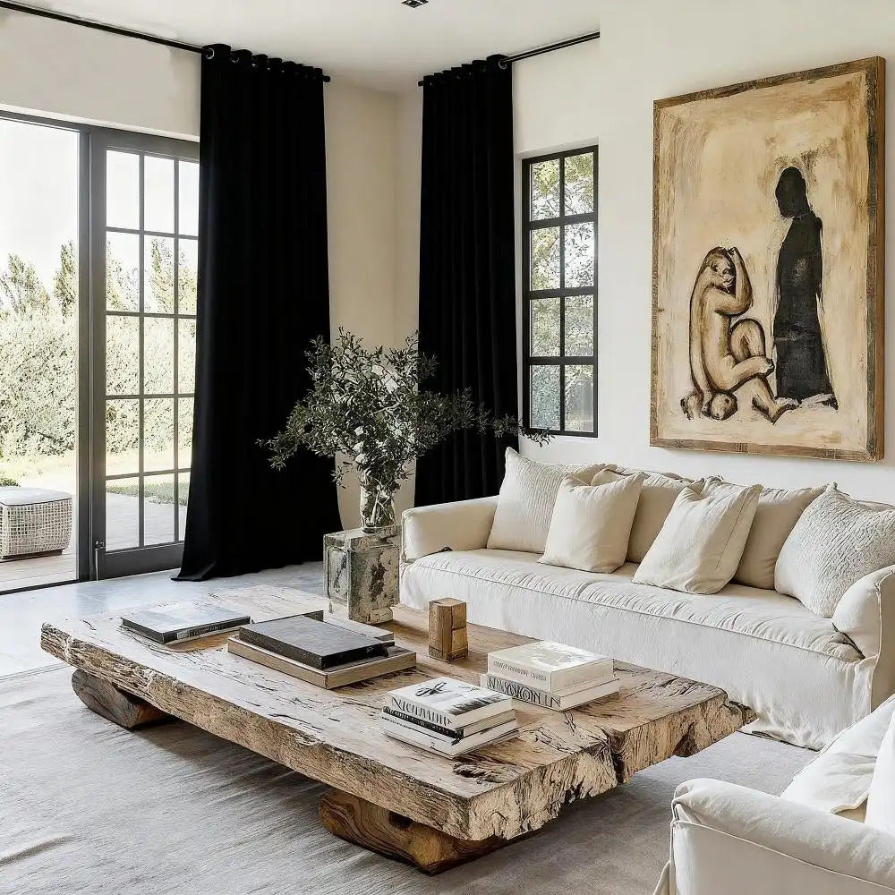 2-Pack 3-Panel Room Divider Privacy Blackout Panels - Blackout Curtains with Grommet Top, Heavy-Duty Fabric for Office, Bedroom, - Modern Classic Partition Screen, Easy Installation & Maintenance (No)