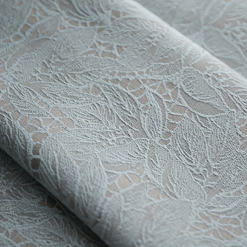 Luxury Blackout Curtain Luxury Blackout Curtain - 1 Panel with Embroidered 3D Lace Embroidery | Heavy Thick Room Darkening Window Drapery for Bedroom, Living Room, Door Panel - Top Grommet Hanging, Thermal Insulation