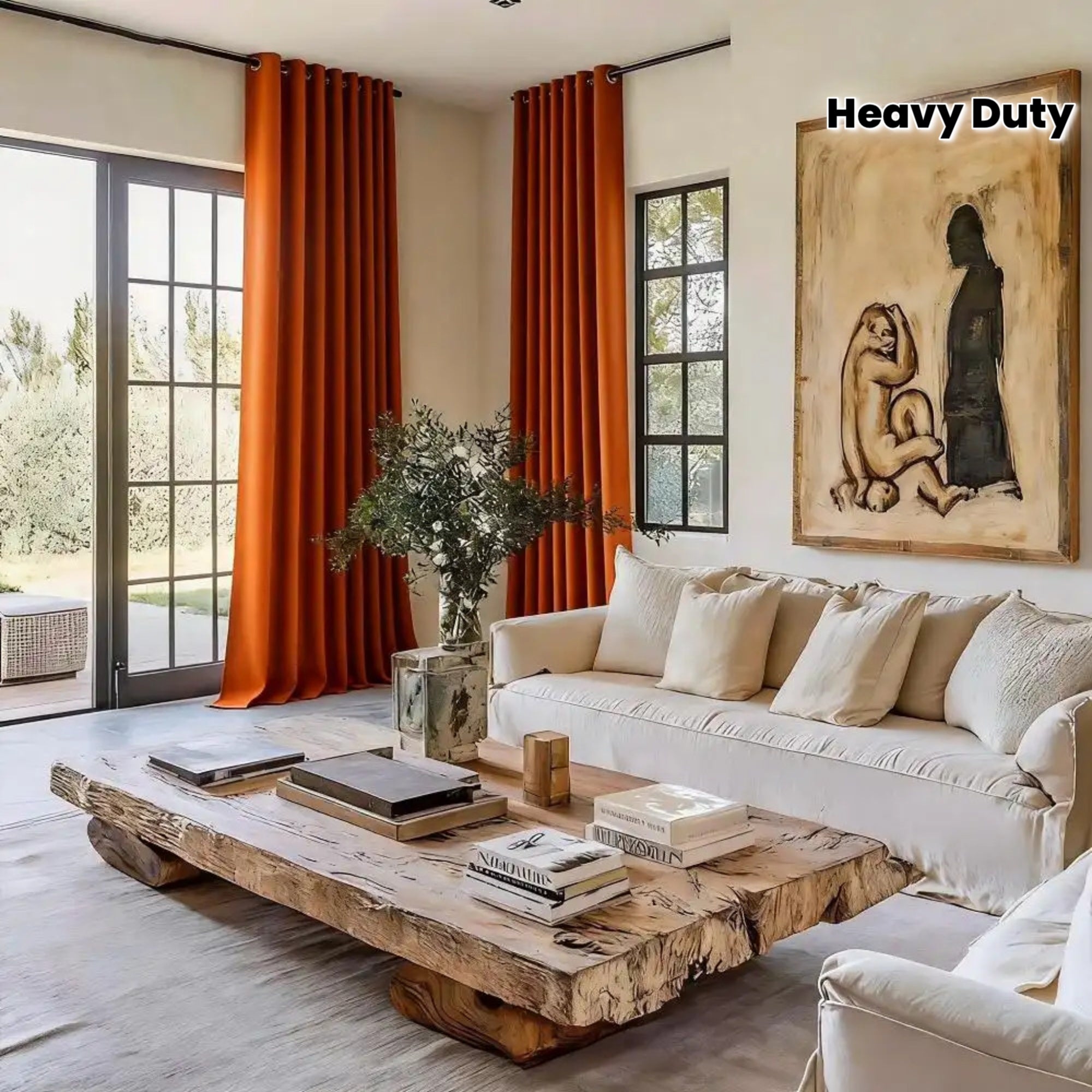 2-Pack 3-Panel Room Divider Privacy Blackout Panels - Blackout Curtains with Grommet Top, Heavy-Duty Fabric for Office, Bedroom, - Modern Classic Partition Screen, Easy Installation & Maintenance (No)