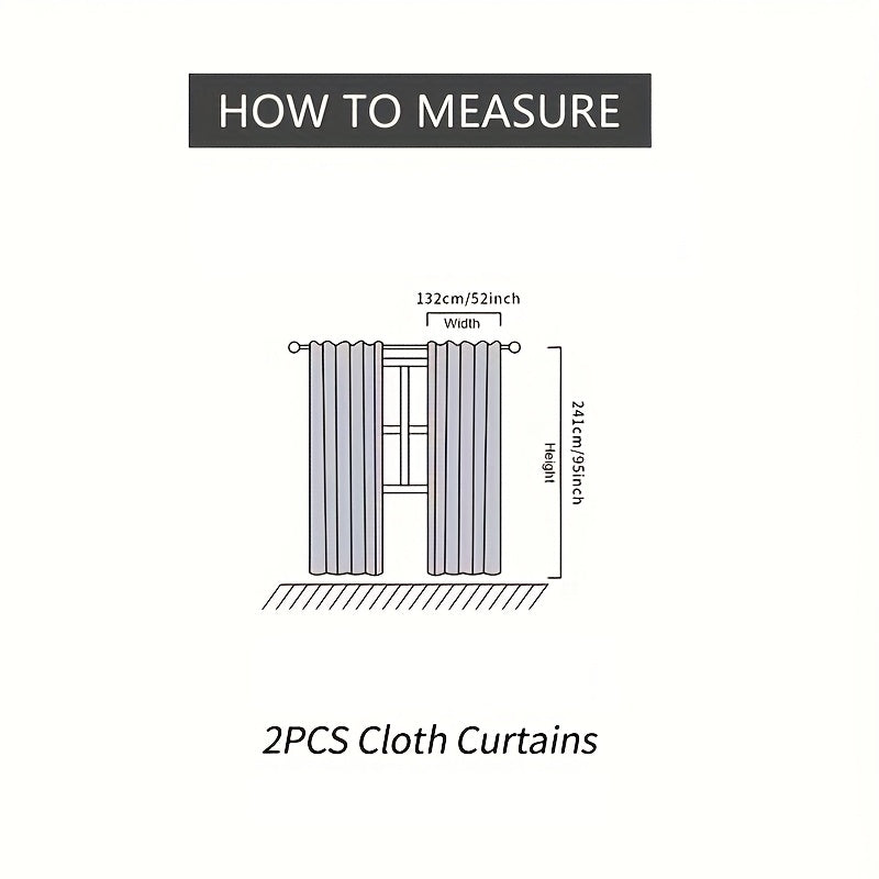 2pcs Set French Romantic Fabric And Sheer Double Layer Integrated Ready Made Curtains Suitable for Bedroom And Living Room Minimalist Modern Style