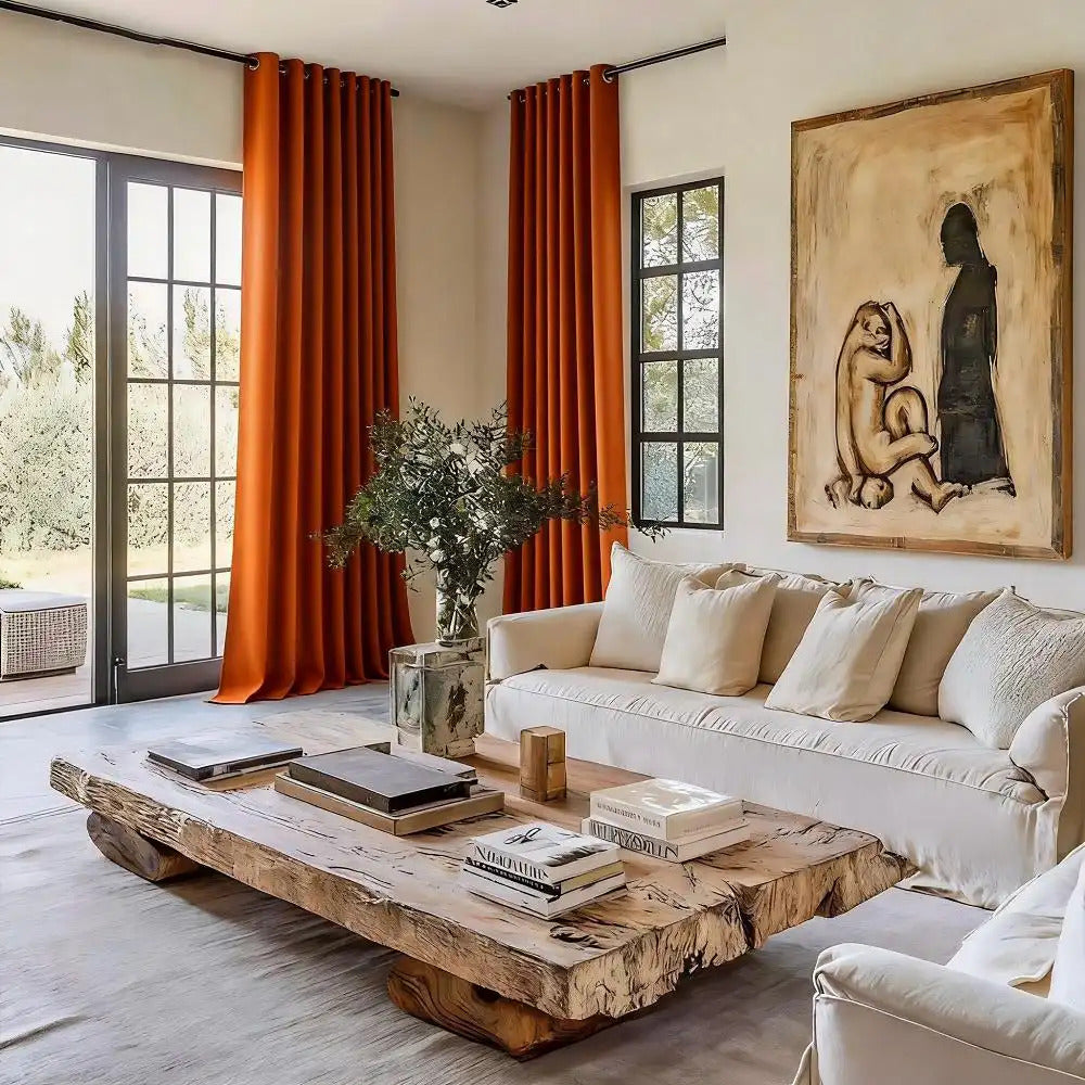 2-Pack 3-Panel Room Divider Privacy Blackout Panels - Blackout Curtains with Grommet Top, Heavy-Duty Fabric for Office, Bedroom, - Modern Classic Partition Screen, Easy Installation & Maintenance (No)