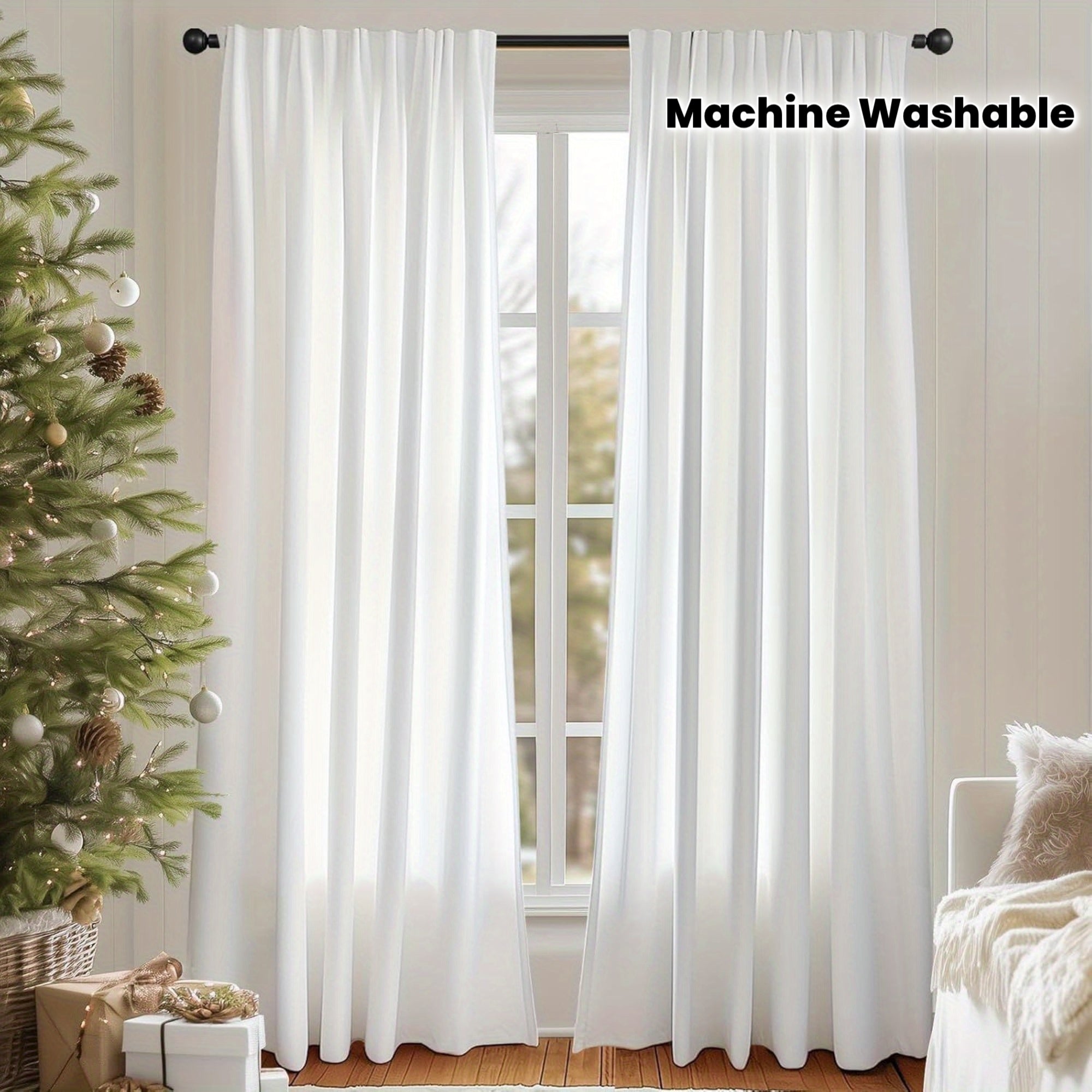 2 Panels Velvet Light Filtering Curtains Luxury Fashion Curtains Stylish Super Soft Privacy Drapes, Rod Pocket Back Tab Machine Washable for Living Room BedroomWindow Treatments Home Decor