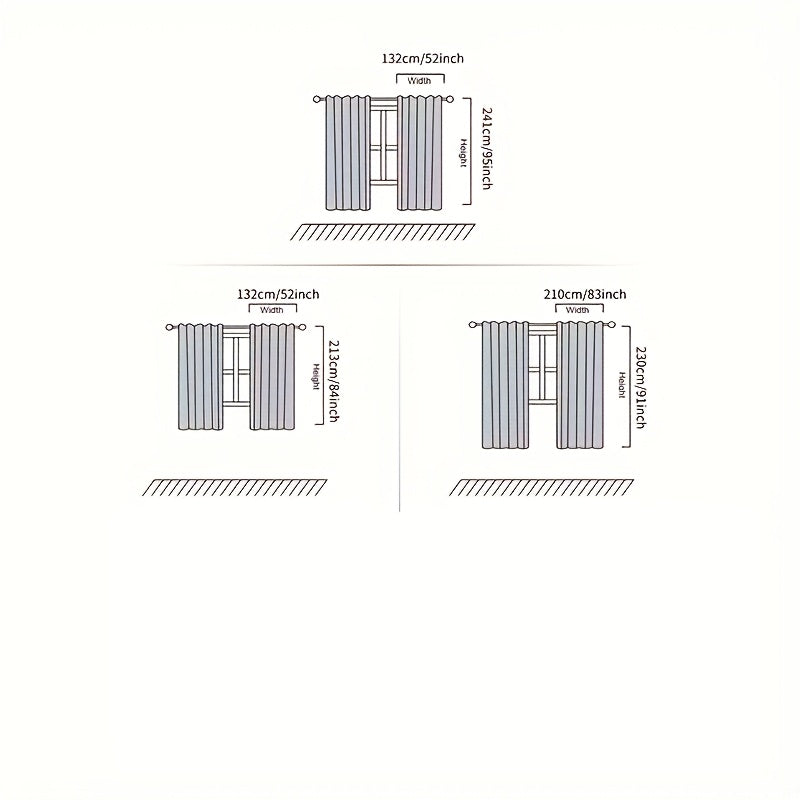 2pcs French Country Curtain Panels with Sheer & Lace Trim - Fold Top, Semi- Filtering Window Drapes Suitable for Nursery, Bedroom, Living Room - Machine Washable Panels