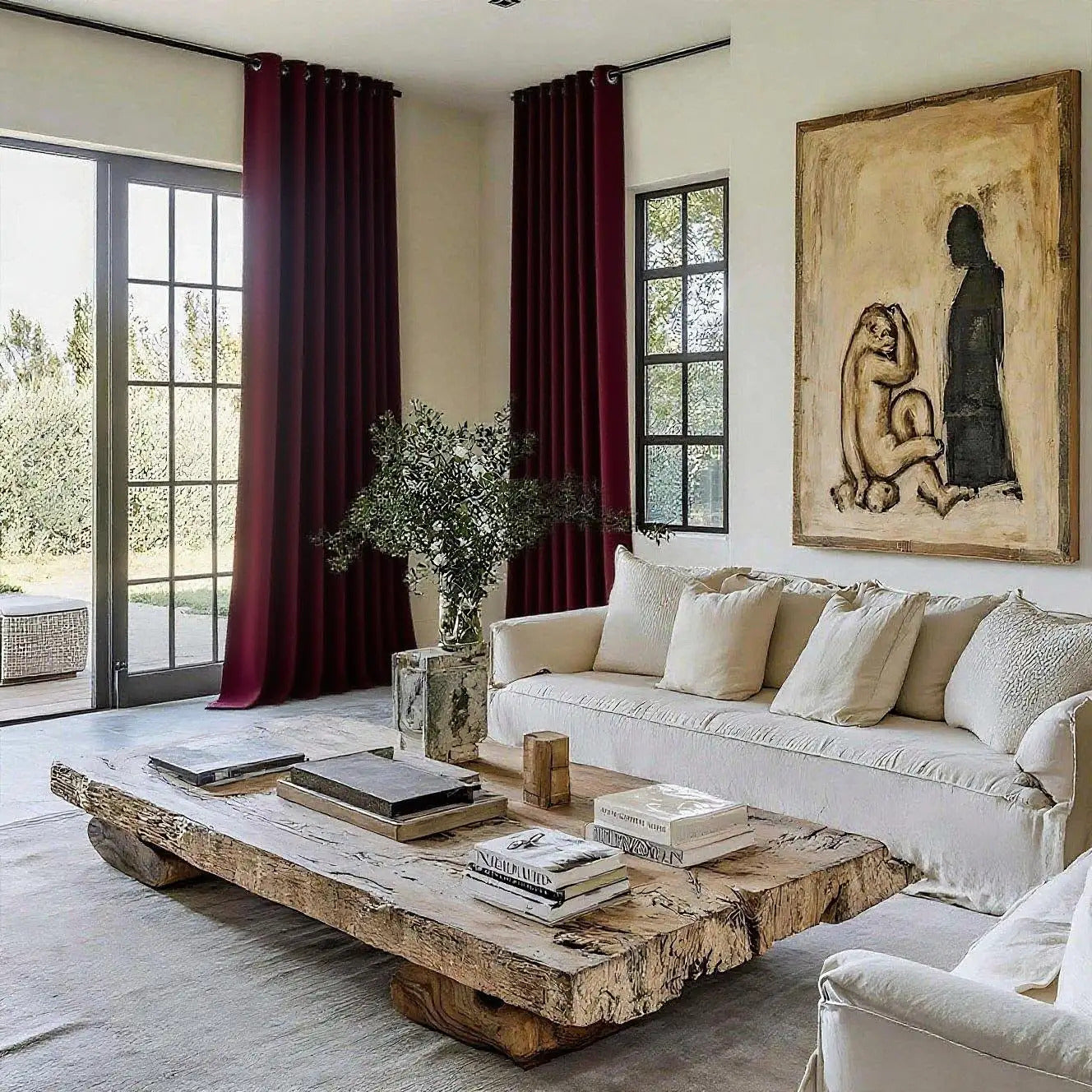 2-Pack 3-Panel Room Divider Privacy Blackout Panels - Blackout Curtains with Grommet Top, Heavy-Duty Fabric for Office, Bedroom, - Modern Classic Partition Screen, Easy Installation & Maintenance (No)