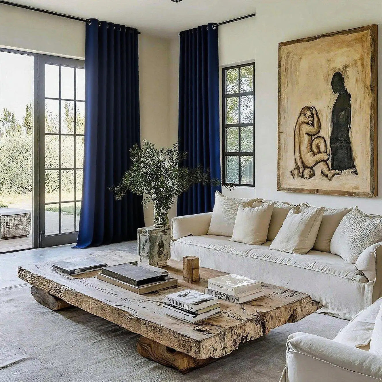 2-Pack 3-Panel Room Divider Privacy Blackout Panels - Blackout Curtains with Grommet Top, Heavy-Duty Fabric for Office, Bedroom, - Modern Classic Partition Screen, Easy Installation & Maintenance (No)