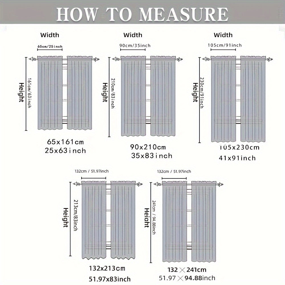 Boho Chic Pom-Pom Sheer Curtains - Stylish 2-Panel Design with UV Protection, Rod Pocket for Easy Installation, Perfect for Living Room, Bedroom, Office, and Balcony Decor, Adding a Touch of Elegance and Sophistication to Any Room