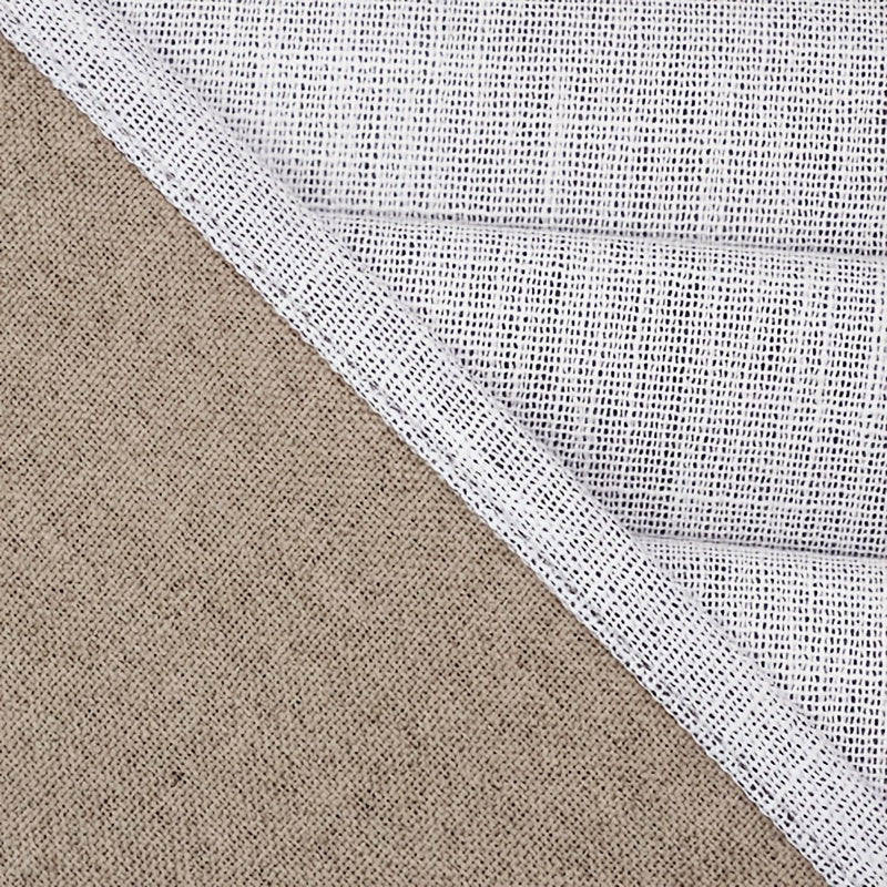 2 Panels Linen Texture 100% Blackout Curtains with Grommet Top - Thermal Insulated, Noise Reducing Full Privacy Drapes for Bedroom And Living Room