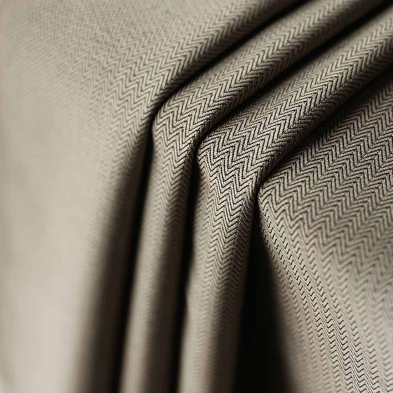 2pcs Set Of Thickened Fine Stripe Blackout Curtains, with Perforated Hanging On The Top, Fully Blackout, Heat-insulating, Noise Reducing, Cooling And Sound Insulating, Suitable for Living Rooms, Bedrooms, Dining Rooms, Balconies, Cloakrooms