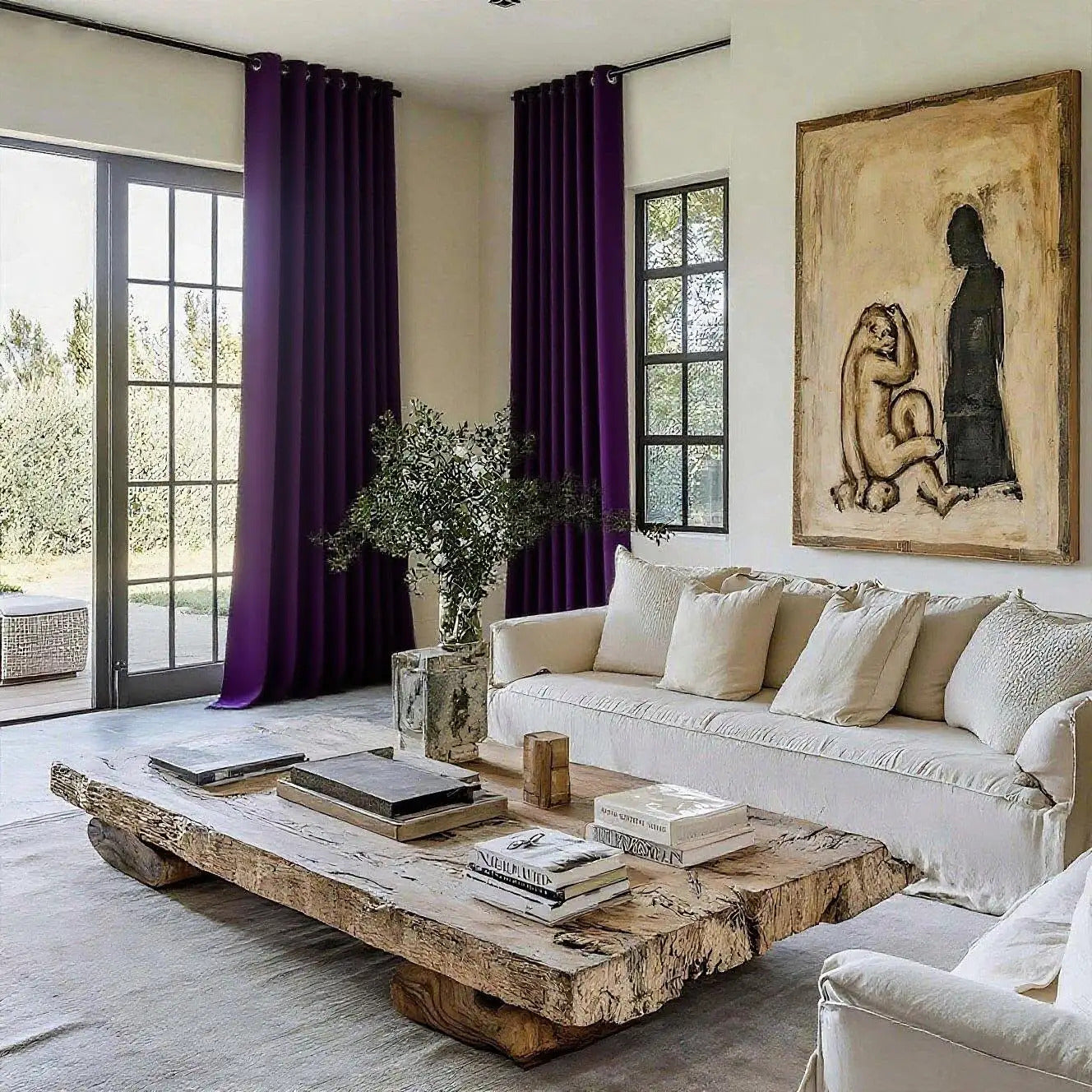 2-Pack 3-Panel Room Divider Privacy Blackout Panels - Blackout Curtains with Grommet Top, Heavy-Duty Fabric for Office, Bedroom, - Modern Classic Partition Screen, Easy Installation & Maintenance (No)