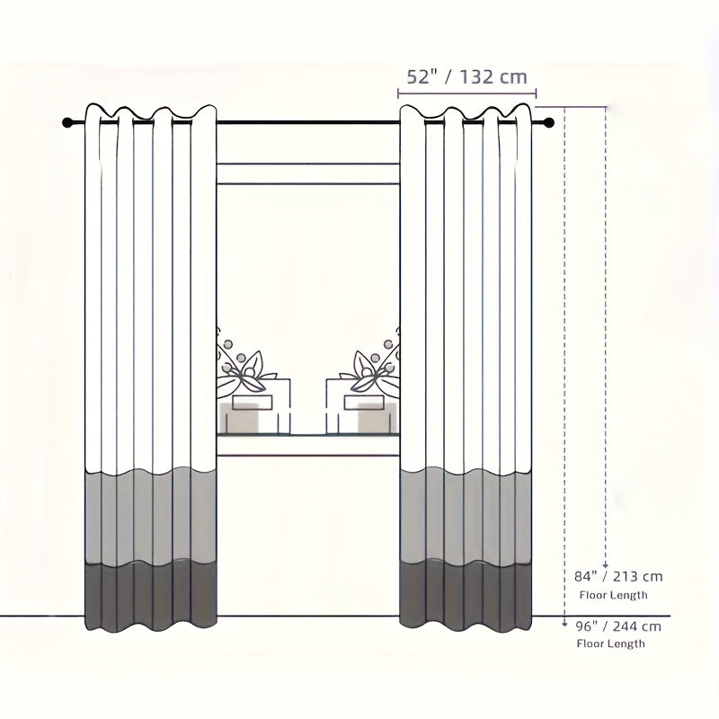 2-Pack Chenille Texture Blackout Curtains with Top Grommets, Thermal Insulated, Noise Reducing, Cooling, Soundproof, Privacy Protection, Sun Blocking, Suitable for Living Room, Bedroom, Study, Dining Room, Balcony, and Walk-in Closet